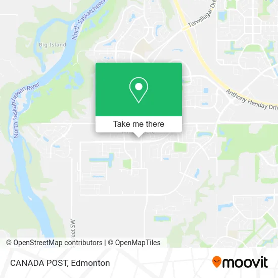 CANADA POST map
