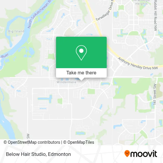 Below Hair Studio map