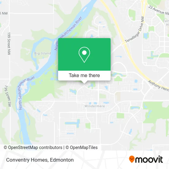 Conventry Homes map