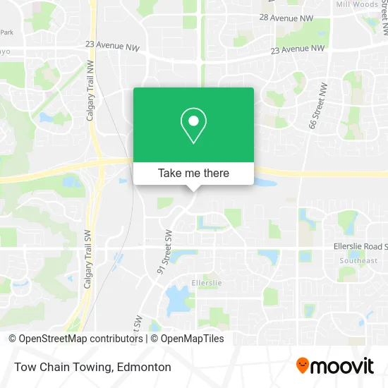 Tow Chain Towing map