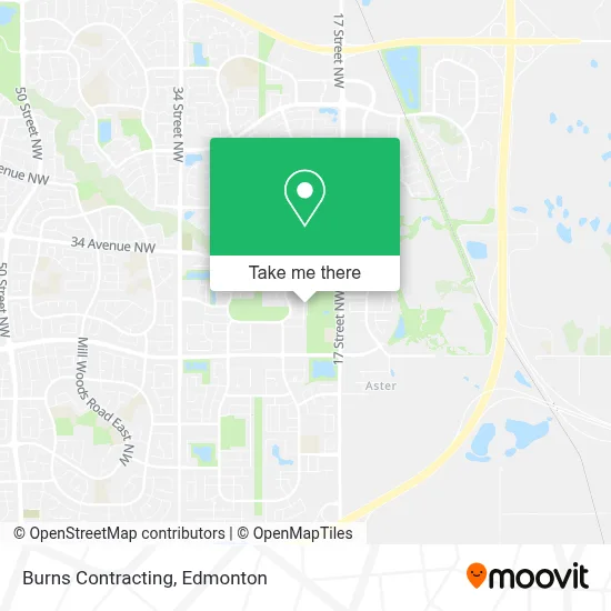 Burns Contracting map