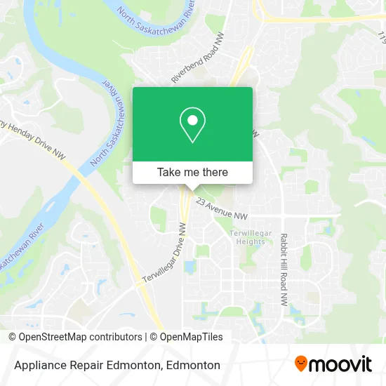 Appliance Repair Edmonton map