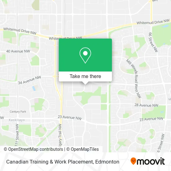 Canadian Training & Work Placement map