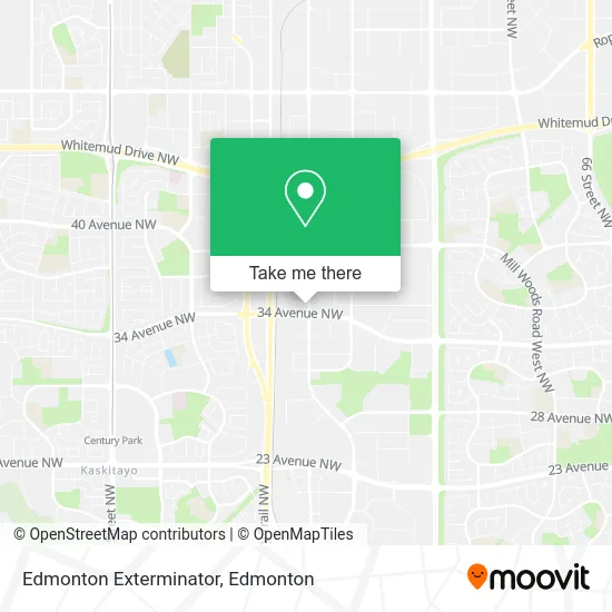 Edmonton Exterminator map