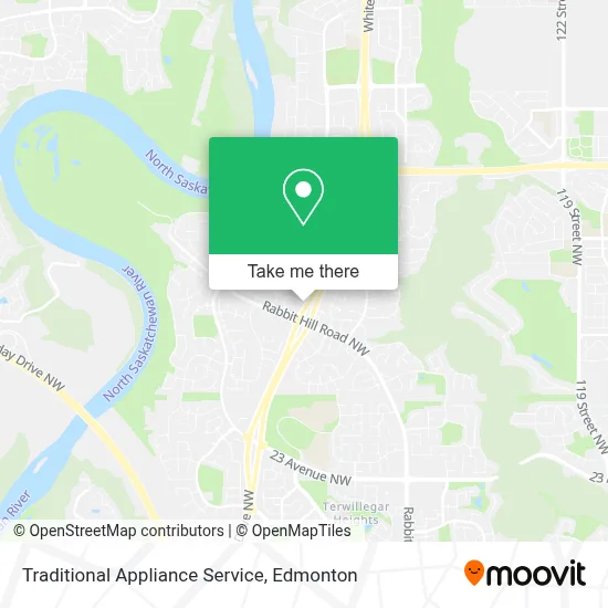 Traditional Appliance Service map