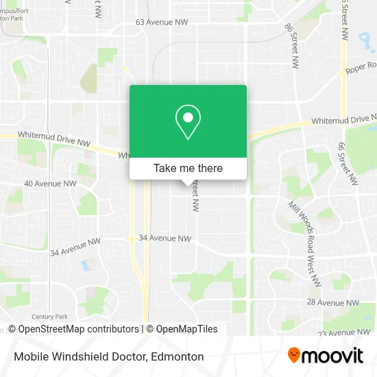 Mobile Windshield Doctor map