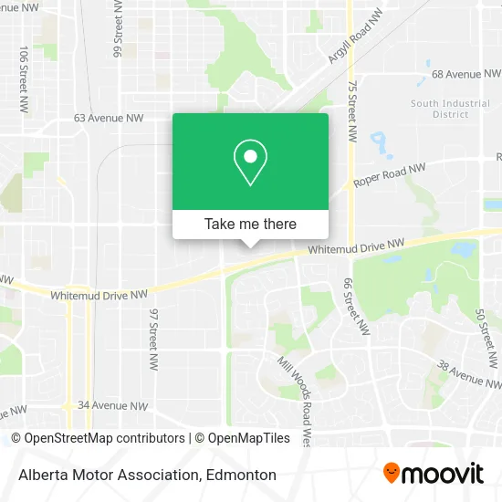 Alberta Motor Association map