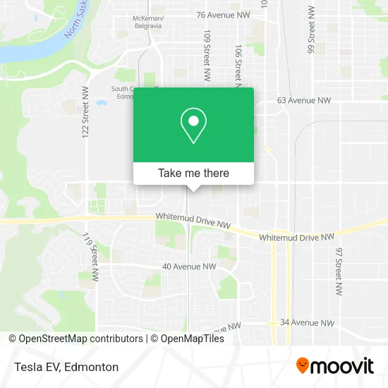Tesla EV map