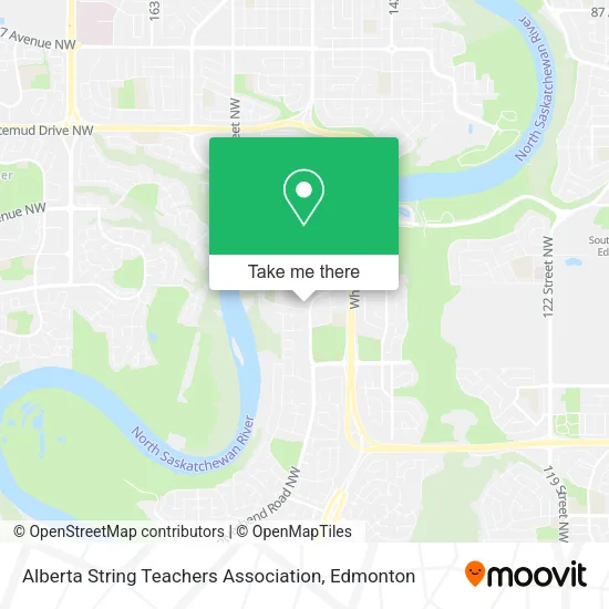 Alberta String Teachers Association map