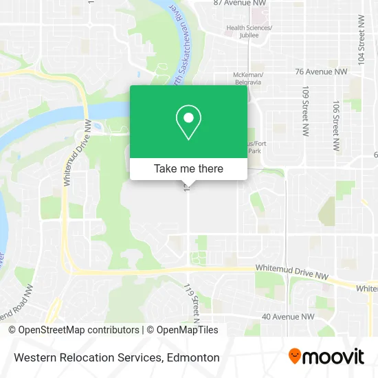 Western Relocation Services map