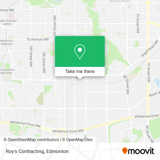 Roy's Contracting map