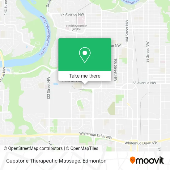 Cupstone Therapeutic Massage map