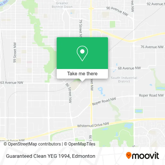 Guaranteed Clean YEG 1994 map