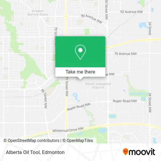 Alberta Oil Tool map
