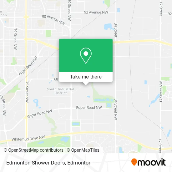 Edmonton Shower Doors map