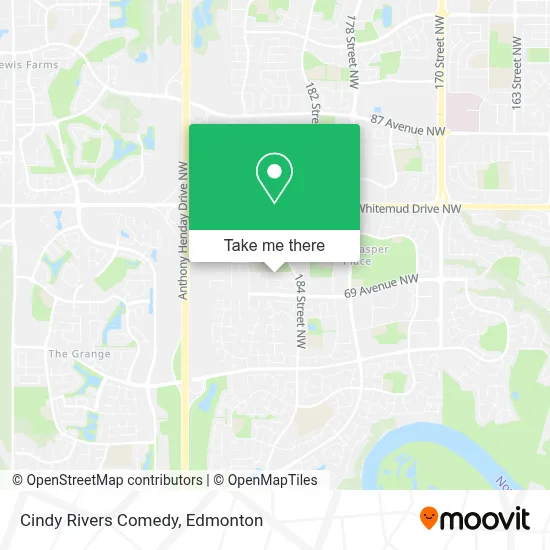 Cindy Rivers Comedy map