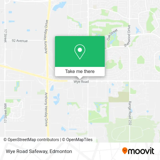 Wye Road Safeway map