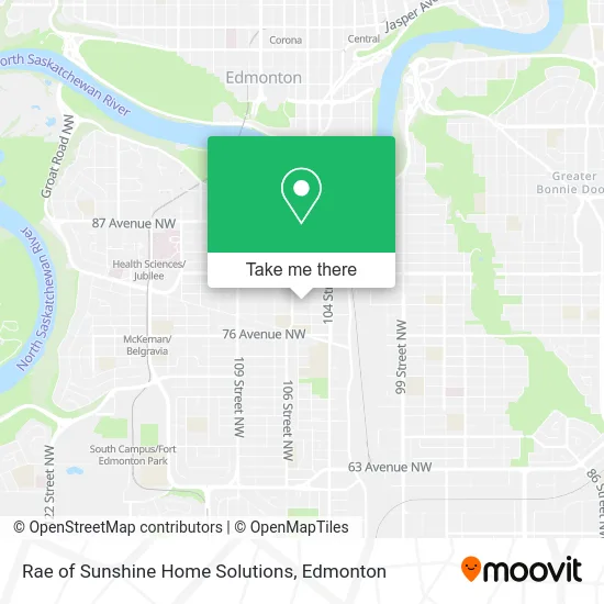 Rae of Sunshine Home Solutions map