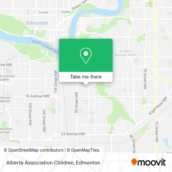 Alberta Association-Children map