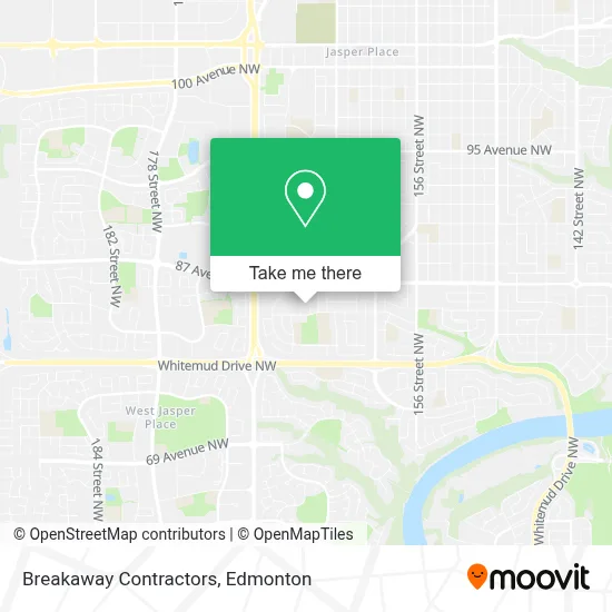 Breakaway Contractors map