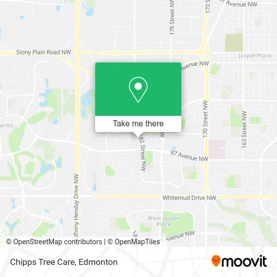 Chipps Tree Care map