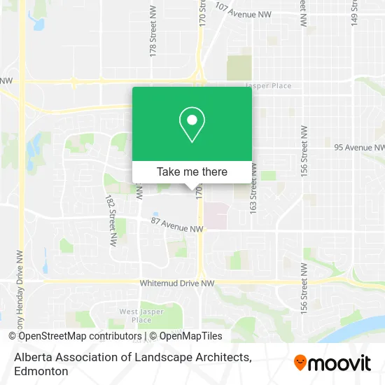 Alberta Association of Landscape Architects map