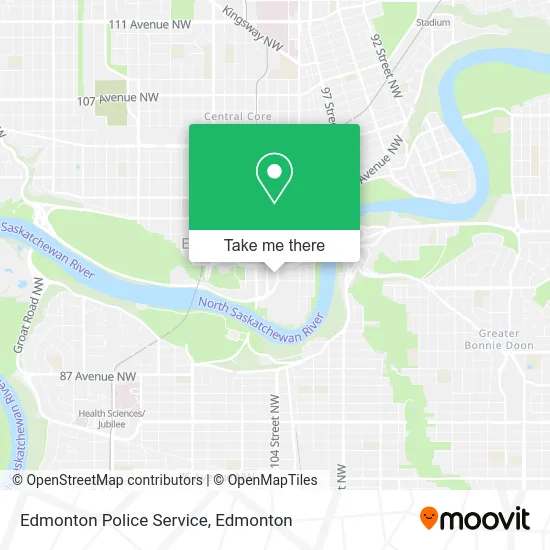Edmonton Police Service map