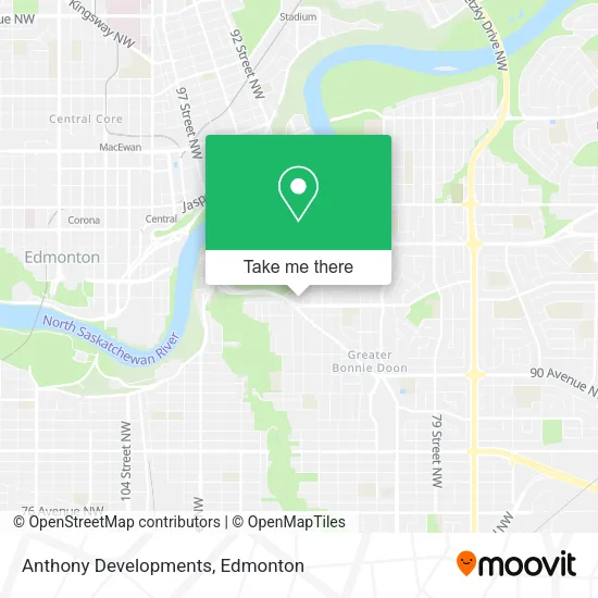 Anthony Developments map
