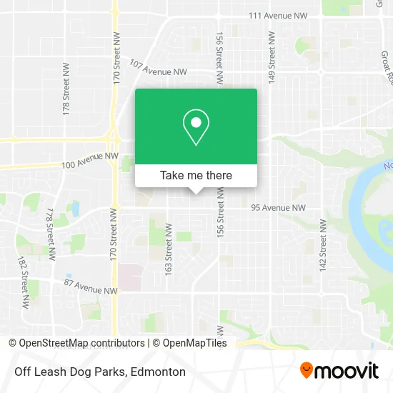 Off Leash Dog Parks map