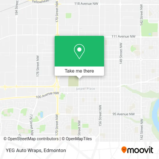 YEG Auto Wraps map