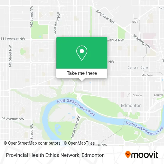 Provincial Health Ethics Network map