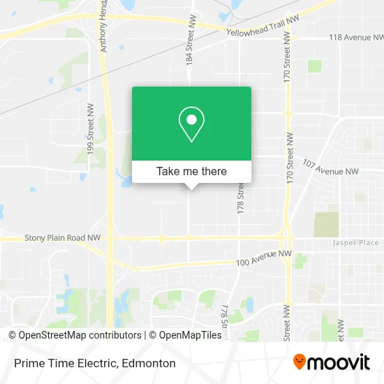 Prime Time Electric map