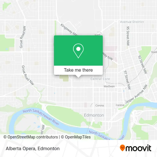 Alberta Opera map