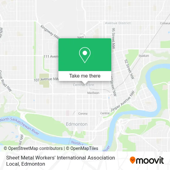 Sheet Metal Workers' International Association Local map