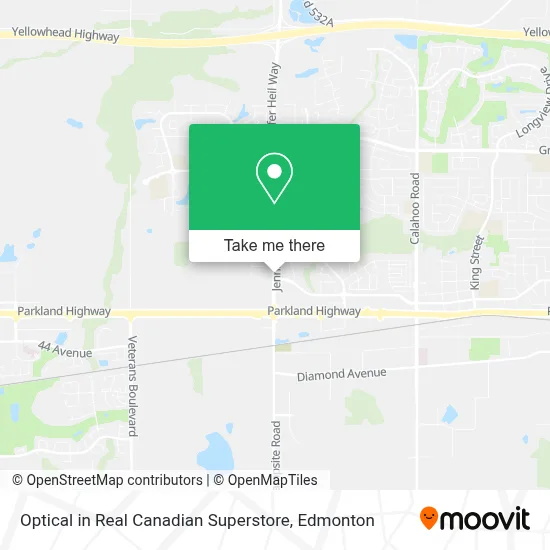 Optical in Real Canadian Superstore map