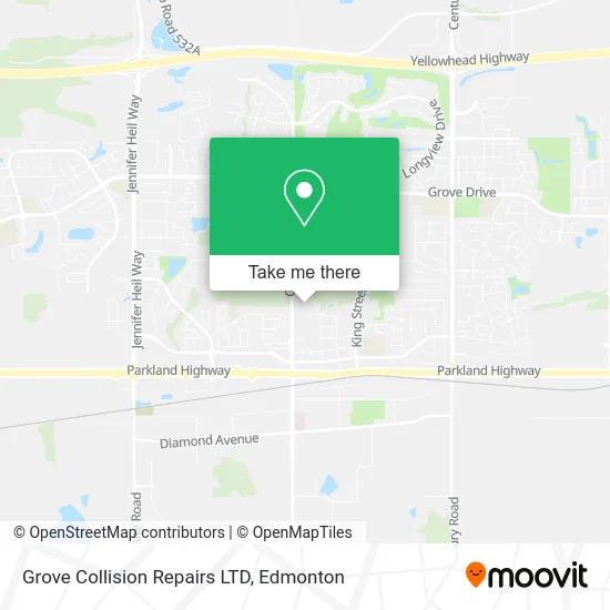 Grove Collision Repairs LTD map