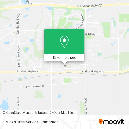Buck's Tree Service map