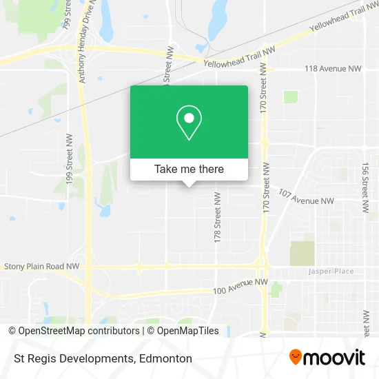 St Regis Developments map