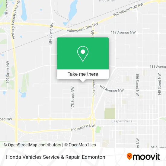 Honda Vehicles Service & Repair map