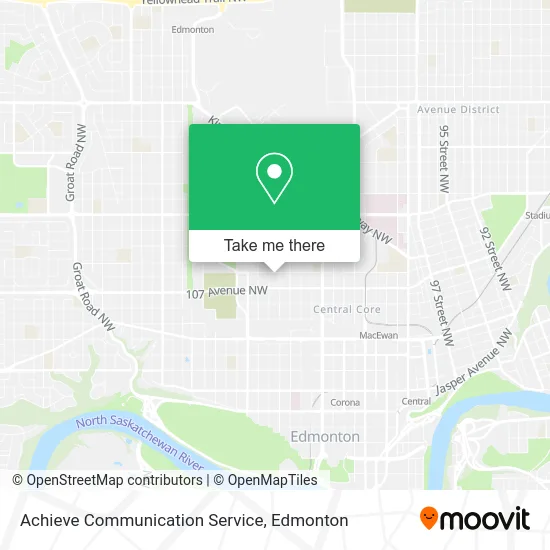 Achieve Communication Service map