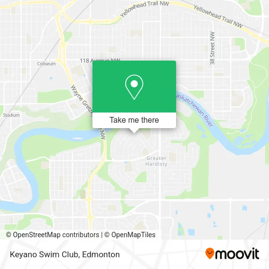 Keyano Swim Club map