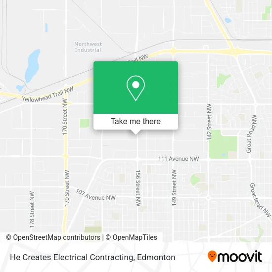 He Creates Electrical Contracting map