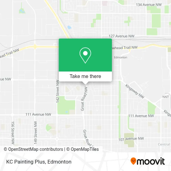 KC Painting Plus map