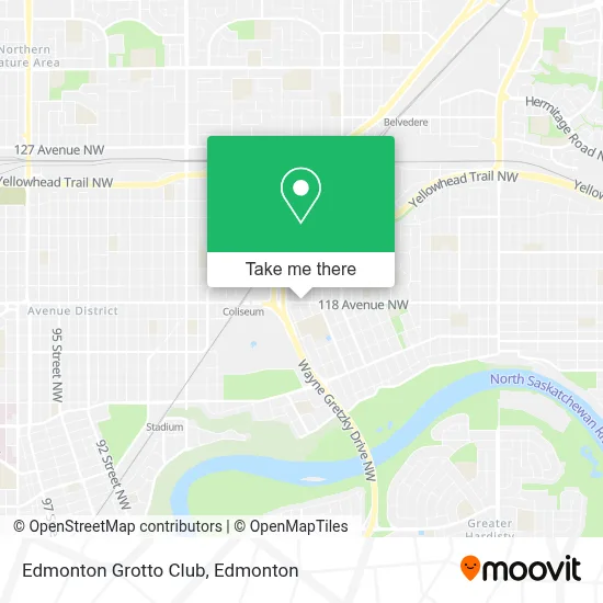 Edmonton Grotto Club map