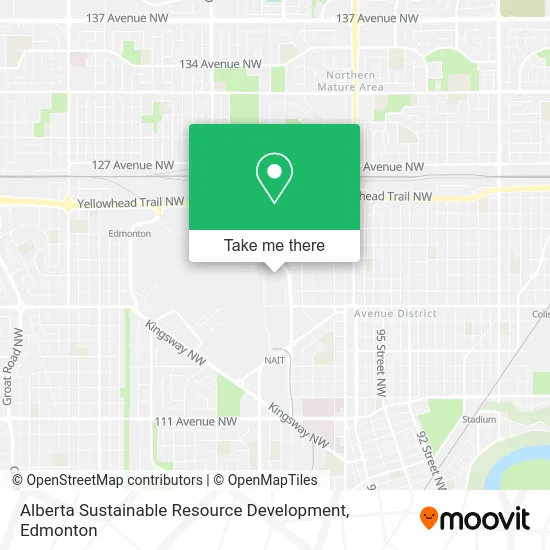Alberta Sustainable Resource Development map