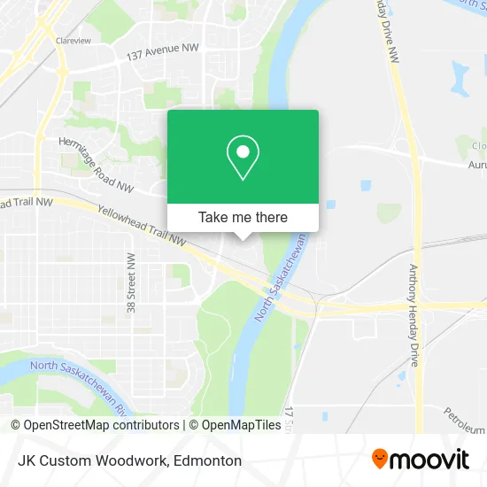 JK Custom Woodwork map