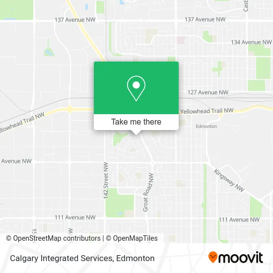 Calgary Integrated Services map