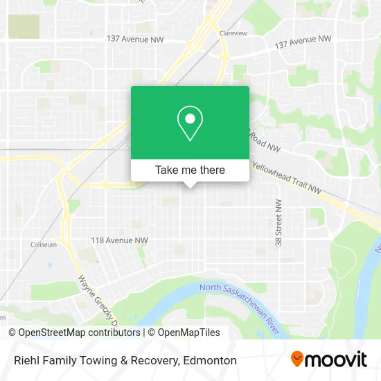 Riehl Family Towing & Recovery map