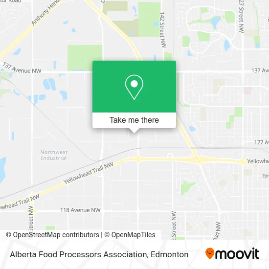 Alberta Food Processors Association map