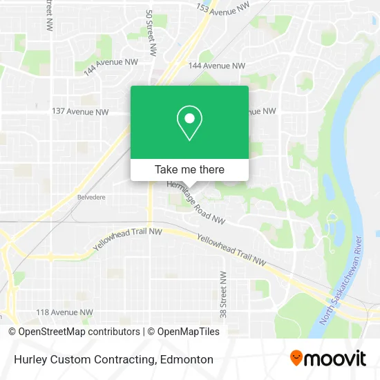 Hurley Custom Contracting map